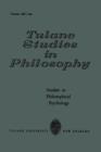 Studies in Philosophical Psychology - Book