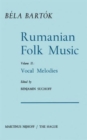 Rumanian Folk Music : Vocal Melodies - Book