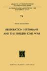 Restoration Historians and the English Civil War - Book
