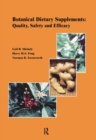 Botanical Dietary Supplements: - Book