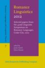 Romance Linguistics 2012 : Selected papers from the 42nd Linguistic Symposium on Romance Languages (LSRL), Cedar City, Utah, 20-22 April 2012 - Book