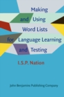 Making and Using Word Lists for Language Learning and Testing - Book