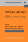 Formulaic Language : Volume 1. Distribution and historical change - Book