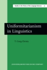 Uniformitarianism in Linguistics - Book