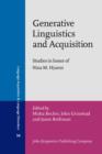 Generative Linguistics and Acquisition : Studies in honor of Nina M. Hyams - Book