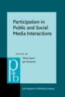 Participation in Public and Social Media Interactions - Book