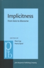 Implicitness : From lexis to discourse - Book