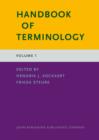 Handbook of Terminology : Volume 1 - Book