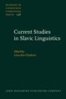 Current Studies in Slavic Linguistics - eBook