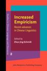 Increased Empiricism : Recent advances in Chinese Linguistics - eBook