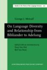 On Language Diversity and Relationship from Bibliander to Adelung - eBook