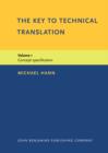 The Key to Technical Translation : Volume 1: Concept specification - eBook