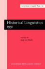 Historical Linguistics 1991 : Papers from the 10th International Conference on Historical Linguistics, Amsterdam, August 12-16, 1991 - eBook