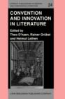 Convention and Innovation in Literature - eBook