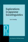 Explorations in Japanese Sociolinguistics - eBook