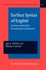 Surface Syntax of English : A formal model within the meaning-text framework - eBook