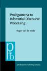 Prolegomena to Inferential Discourse Processing - eBook