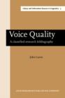 Voice Quality : A classified research bibliography - eBook