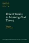 Recent Trends in Meaning-Text Theory - eBook