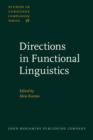 Directions in Functional Linguistics - eBook
