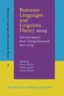 Romance Languages and Linguistic Theory 2009 : Selected papers from 'Going Romance' Nice 2009 - eBook