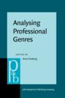 Analysing Professional Genres - eBook