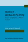 Focus on Language Planning : Essays in honor of Joshua A. Fishman. Volume 3 - eBook