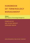 Handbook of Terminology Management : Volume 1: Basic Aspects of Terminology Management - eBook