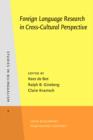 Foreign Language Research in Cross-Cultural Perspective - eBook