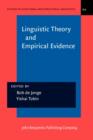 Linguistic Theory and Empirical Evidence - eBook