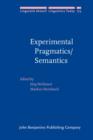 Experimental Pragmatics/Semantics - eBook