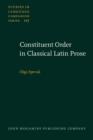Constituent Order in Classical Latin Prose - eBook