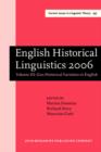 English Historical Linguistics 2006 : Selected papers from the fourteenth International Conference on English Historical Linguistics (ICEHL 14), Bergamo, 21–25 August 2006. Volume III: Geo-Historical - eBook