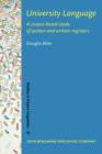 University Language : A corpus-based study of spoken and written registers - eBook