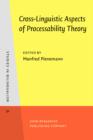 Cross-Linguistic Aspects of Processability Theory - eBook