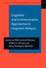 Cognitive and Communicative Approaches to Linguistic Analysis - eBook