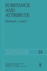 Substance and Attribute : A Study in Ontology - Book