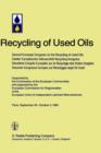 Second European Congress on the Recycling of Used Oils held in Paris, 30 September-2 October, 1980 - Book