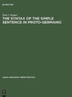 The Syntax of the Simple Sentence in Proto-Germanic - Book