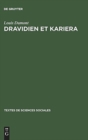 Dravidien et Kariera : L'alliance de mariage dans l'Inde du Sud, et en Australie - Book