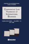 Comparative Law Yearbook of International Business Cumulative Index - Book