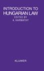 Introduction to Hungarian Law - Book