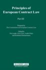 Principles of European Contract Law - Part III - Book