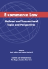 E-Commerce Law : National and Transnational Topics and Perspectives - eBook