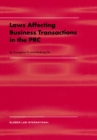 Laws Affecting Business Transactions in the PRC - eBook