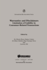 Warranties and Disclaimers Limitation of Liability in Consumer-Related Transactions - eBook