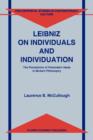 Leibniz on Individuals and Individuation : The Persistence of Premodern Ideas in Modern Philosophy - Book