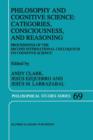 Philosophy and Cognitive Science: Categories, Consciousness, and Reasoning : Proceeding of the Second International Colloquium on Cognitive Science - Book