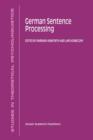 German Sentence Processing - Book