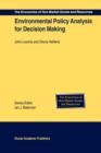 Environmental Policy Analysis for Decision Making - Book